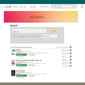 Usability redesign for Goodreads. Final Project for my Master of Library and Information Science (MLIS) degree, LIS 5275 class.