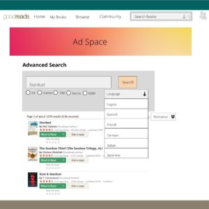 Usability redesign for Goodreads. Final Project for my Master of Library and Information Science (MLIS) degree, LIS 5275 class.